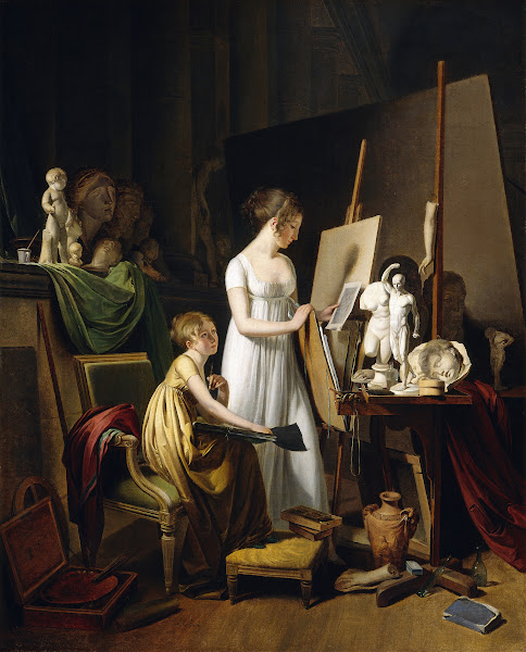 A Painters Studio c 1800