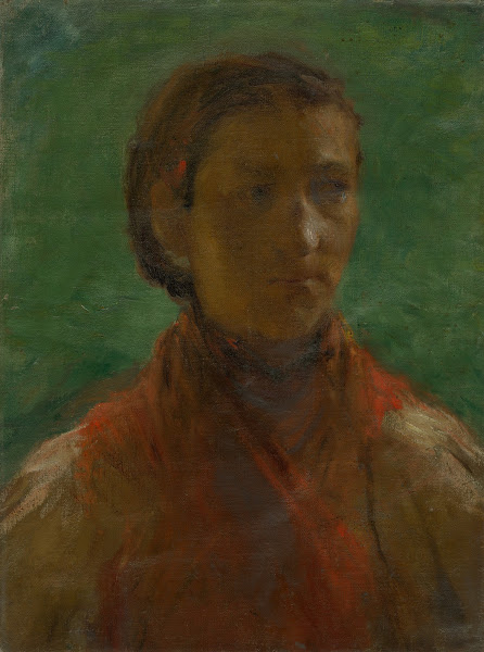 Girl in a red dress 1905
