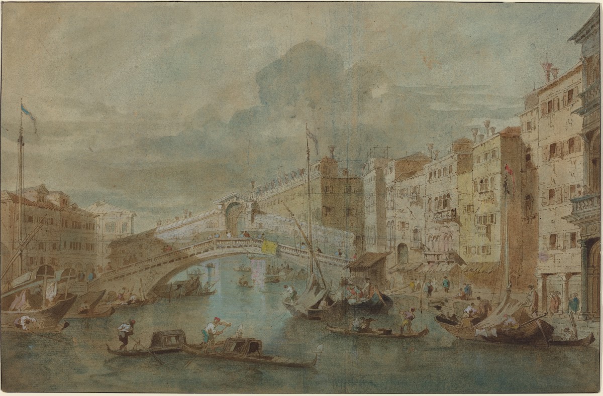 View of the Rialto Bridge Venice