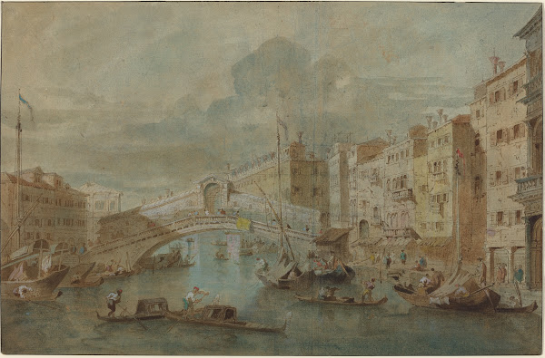 View of the Rialto Bridge Venice