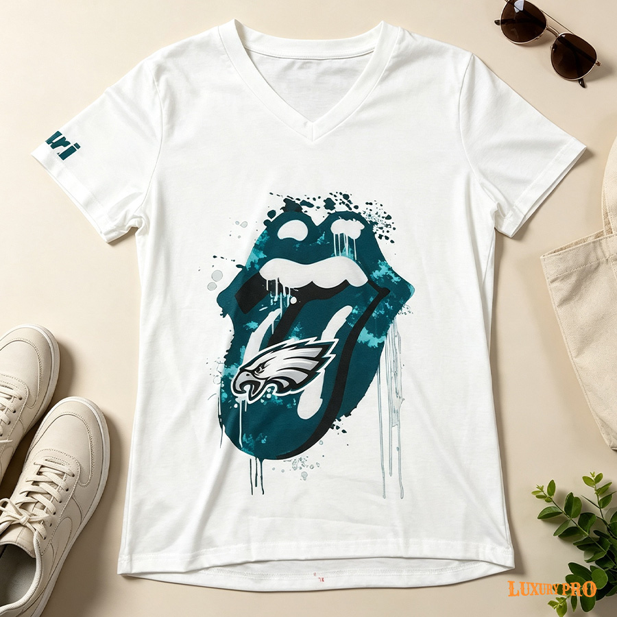 3D V'neck T-shirt-NYB
