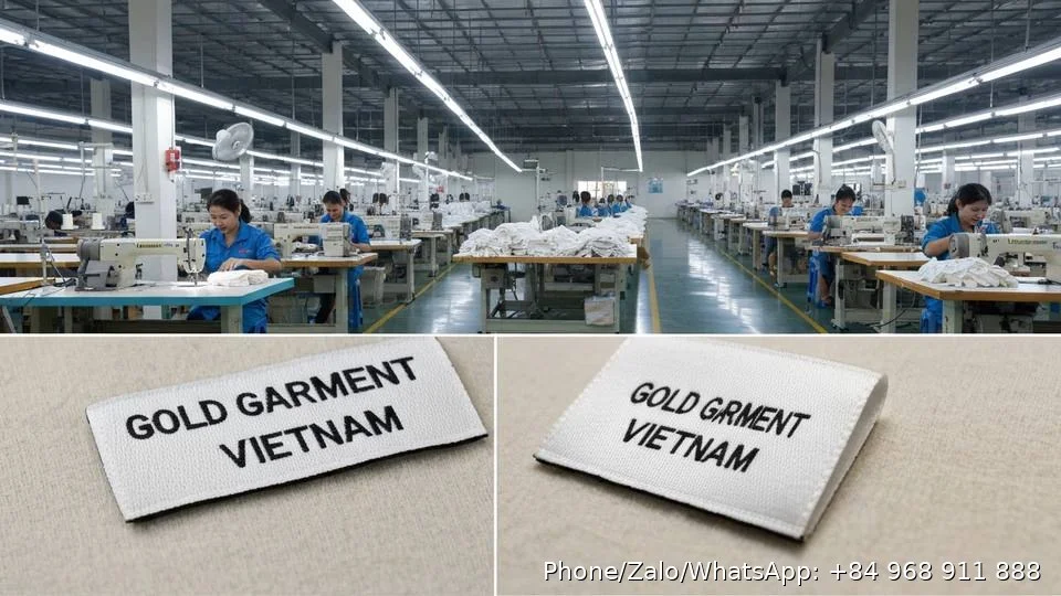 garment labels - Gold Garment Vietnam