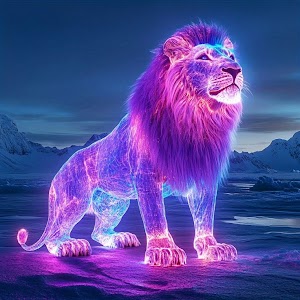 Glowing Lion Picture