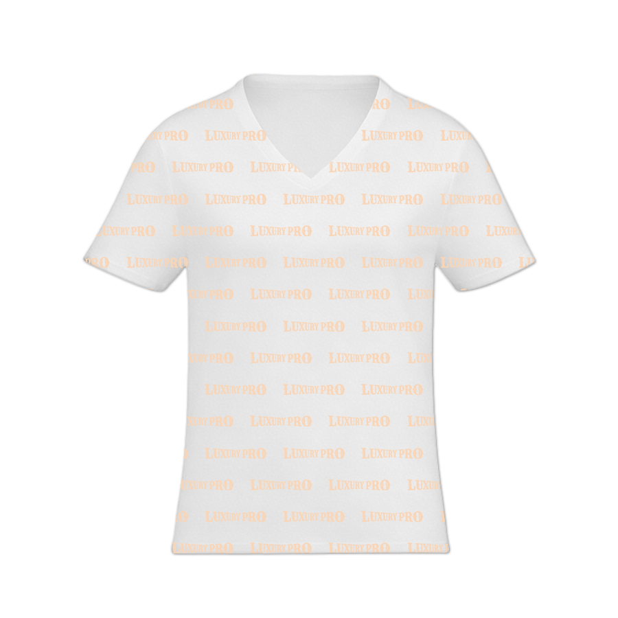 AOP V Neck Short Sleeve 2