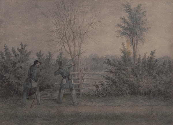 Sketches with Co B 8th Reg Pa Ma under the officers of the old Southwark Gaurd o