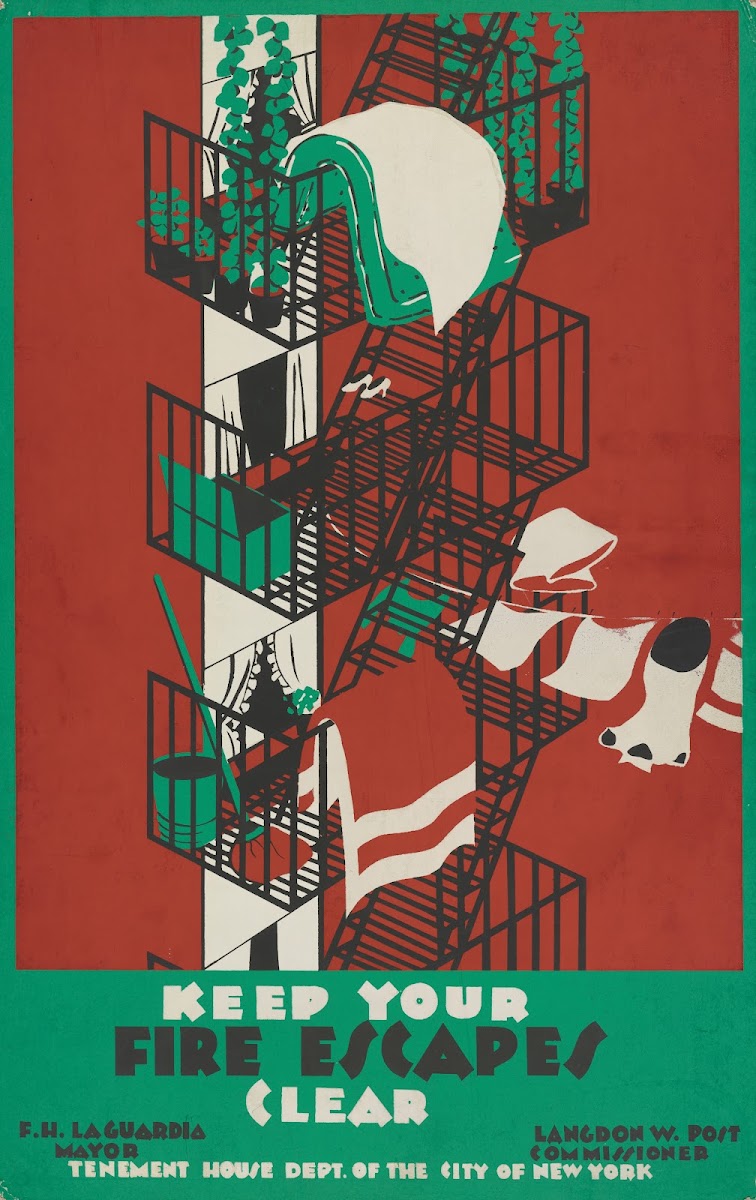Keep your fire escapes clear 1936