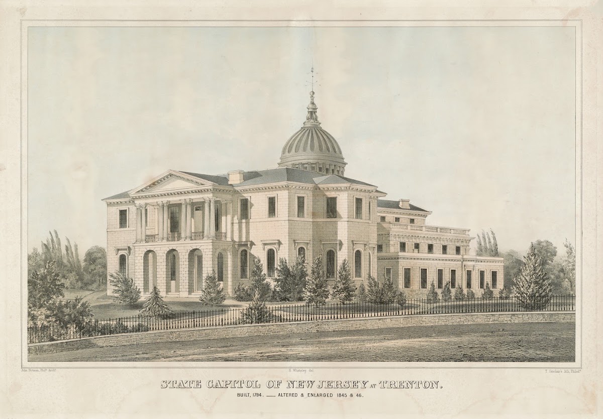 State Capitol of New Jersey at Trenton Built 1794 1846 1870