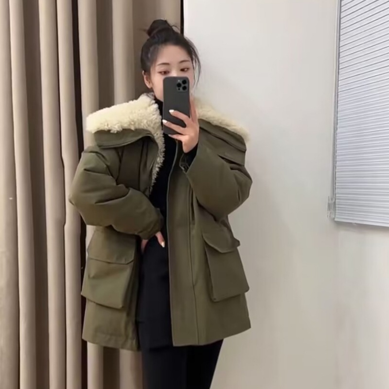 Insulated work-style parka jacket
