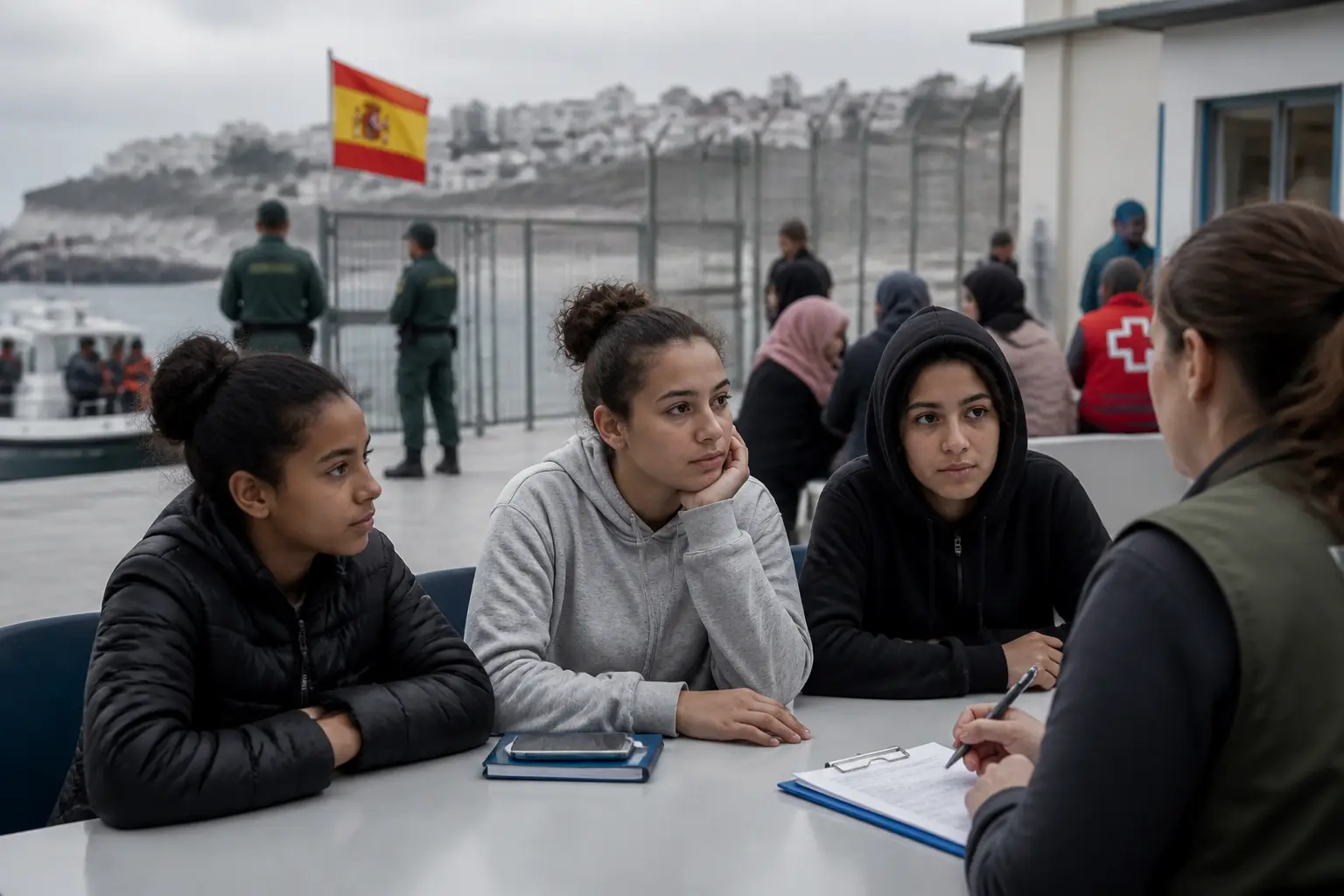 Editorial image for Teenage girls in Spain describe aspirations and challenges after crossing from Morocco
