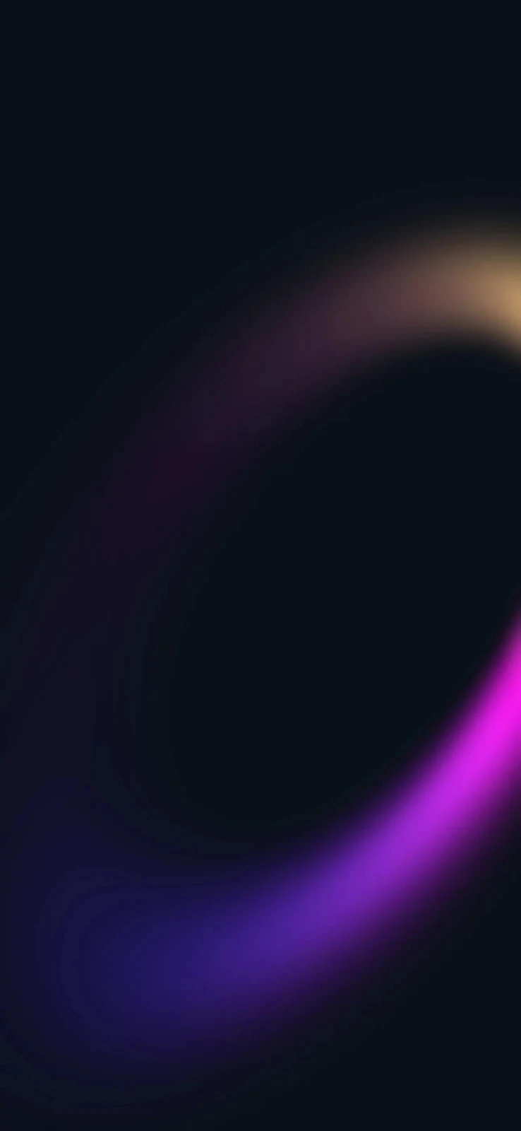 Glowing Purple Light Ring - Digital Abstract Art Full HD iPhone Wallpaper (1290x2796)