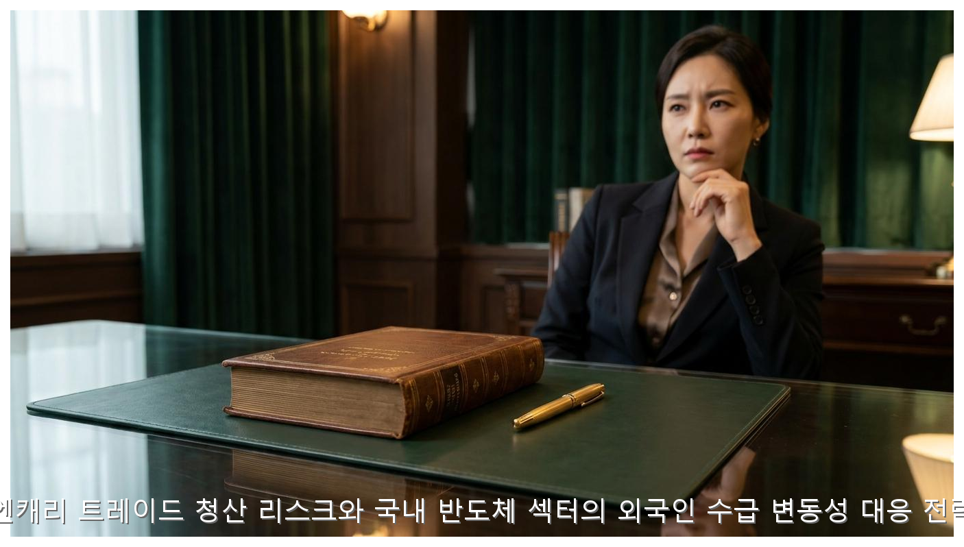 엔캐리 트레이드 청산 리스크와 국내 반도체 섹터의 외국인 수급 변동성 대응 전략 핵심 안내 및 분석 인포그래픽 (4)