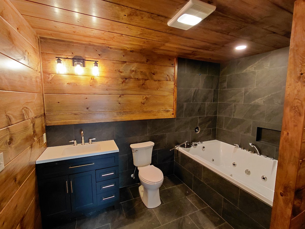 Commercial truck stop bathroom remodel by Sunflower Contracting LLC in East Tennessee