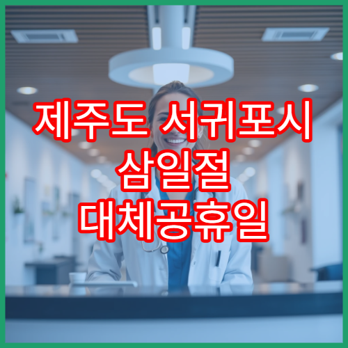 제주도 서귀포시 삼일절 대체공휴일 내과 연휴 진료 병원 독감·소화불량 상담 가능