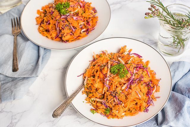 Salad Cà Rốt Bắp Cải Tím