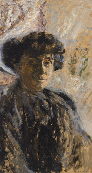 Madame Hessel en robe noir circa 1906