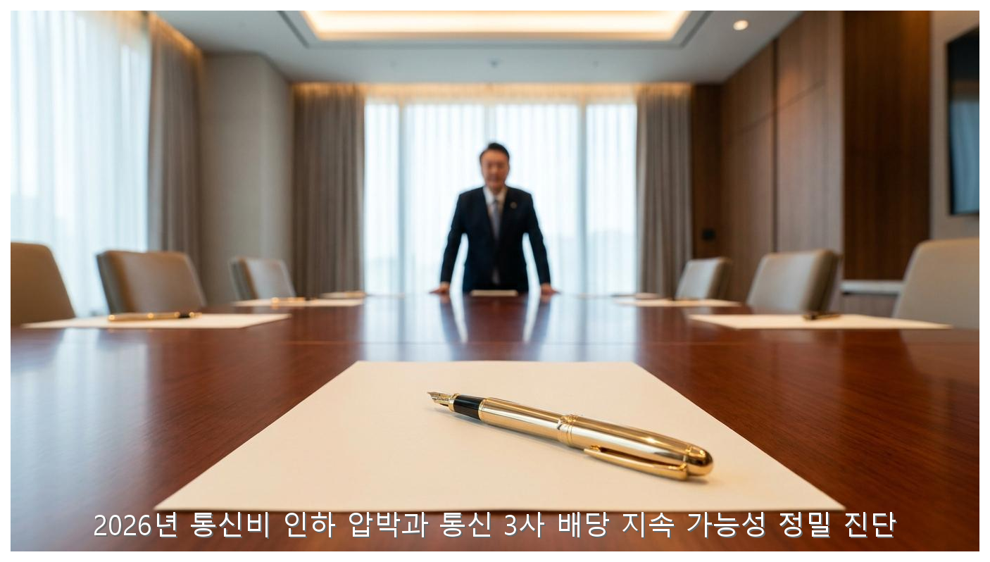 2026년 통신비 인하 압박과 통신 3사 배당 지속 가능성 정밀 진단 핵심 안내 및 분석 인포그래픽 (4)
