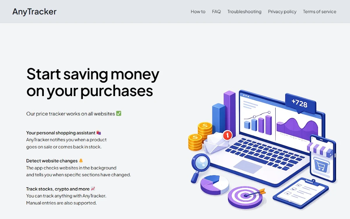 Captura de AnyTracker