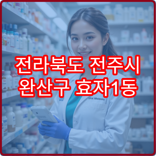 전라북도 전주시 완산구 효자1동 야간 영업 약국 안내 – 효자1동 야간 문 여는 약국 한 번에 찾기