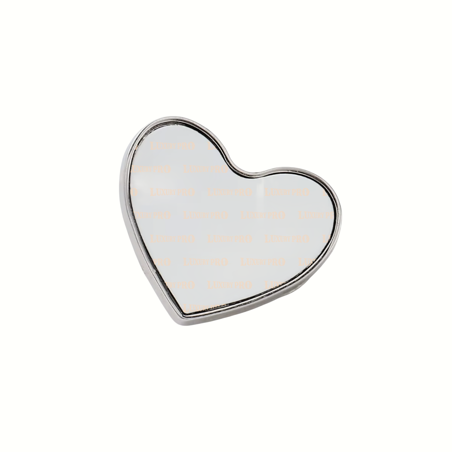 Metal Heart-Shaped Badge