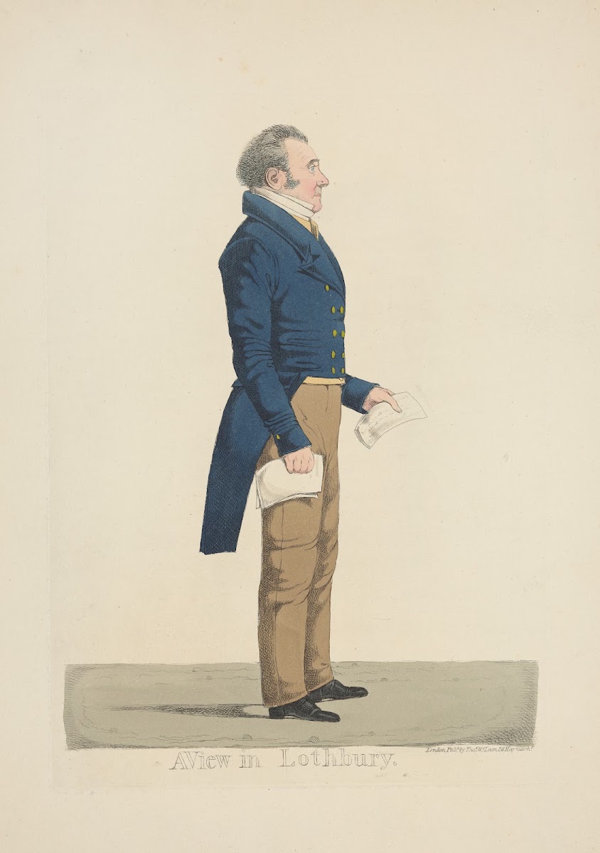 A view in Lothbury 1817
