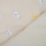 Bedding set for a baby crib 5 el Twins Via (poplin) Bears beige