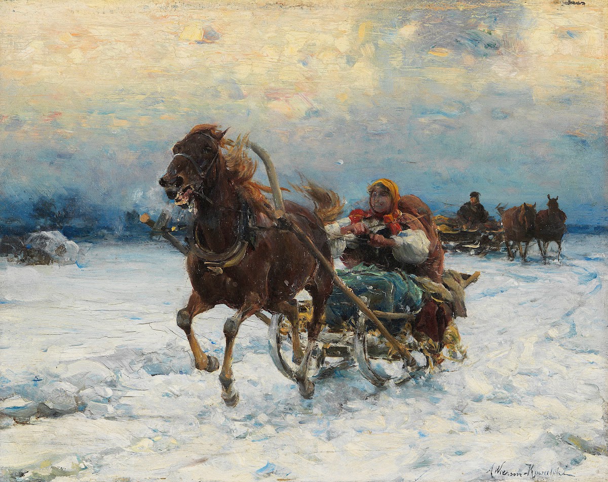 Happy sleigh ride 1910