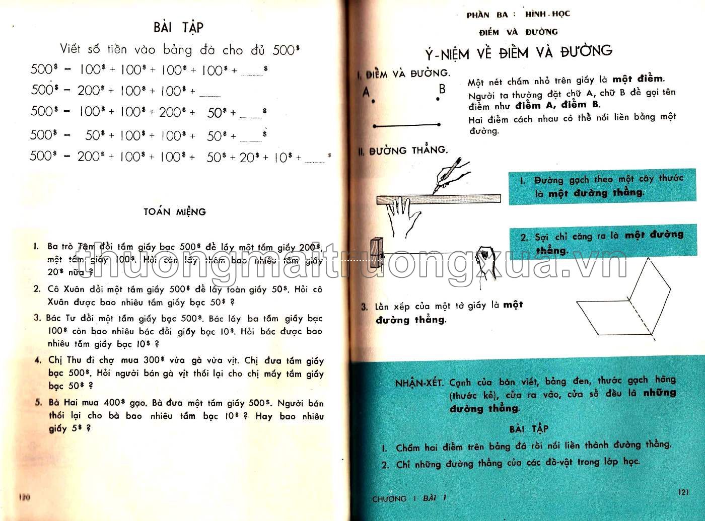 Em học toán lớp tư (1965) - Trang 61