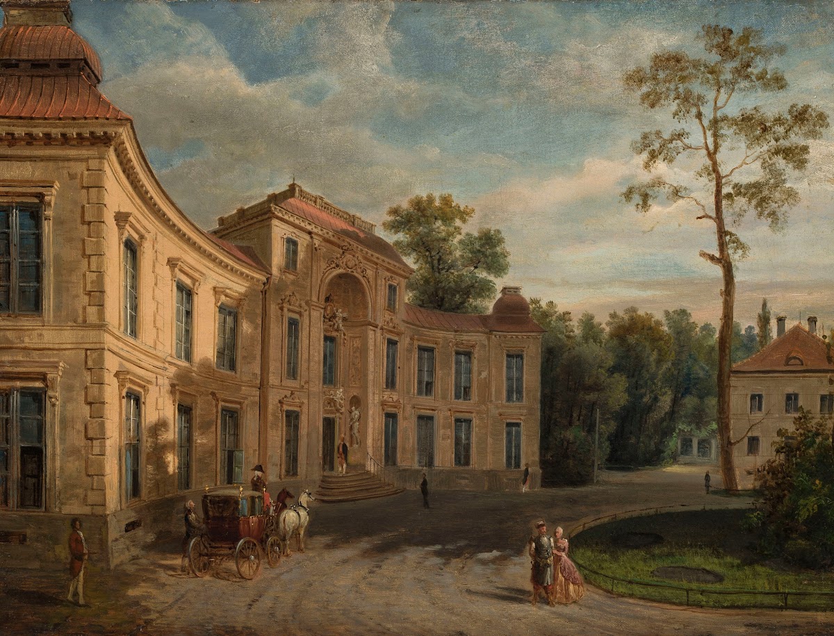 Myślewicki Palace in Łazienki circa 1870