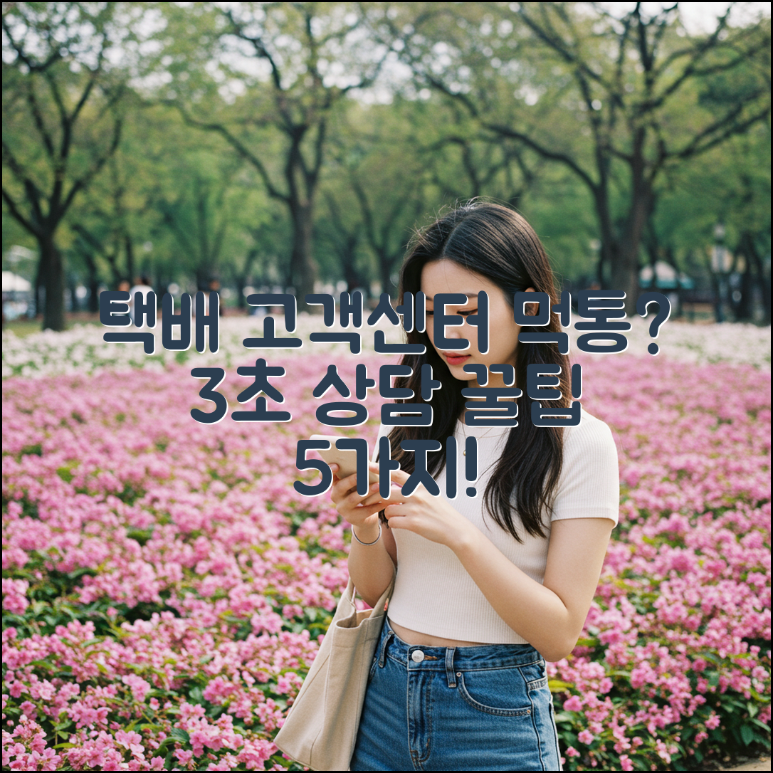 택배 고객센터 먹통? 3초 상담 비법 5가지