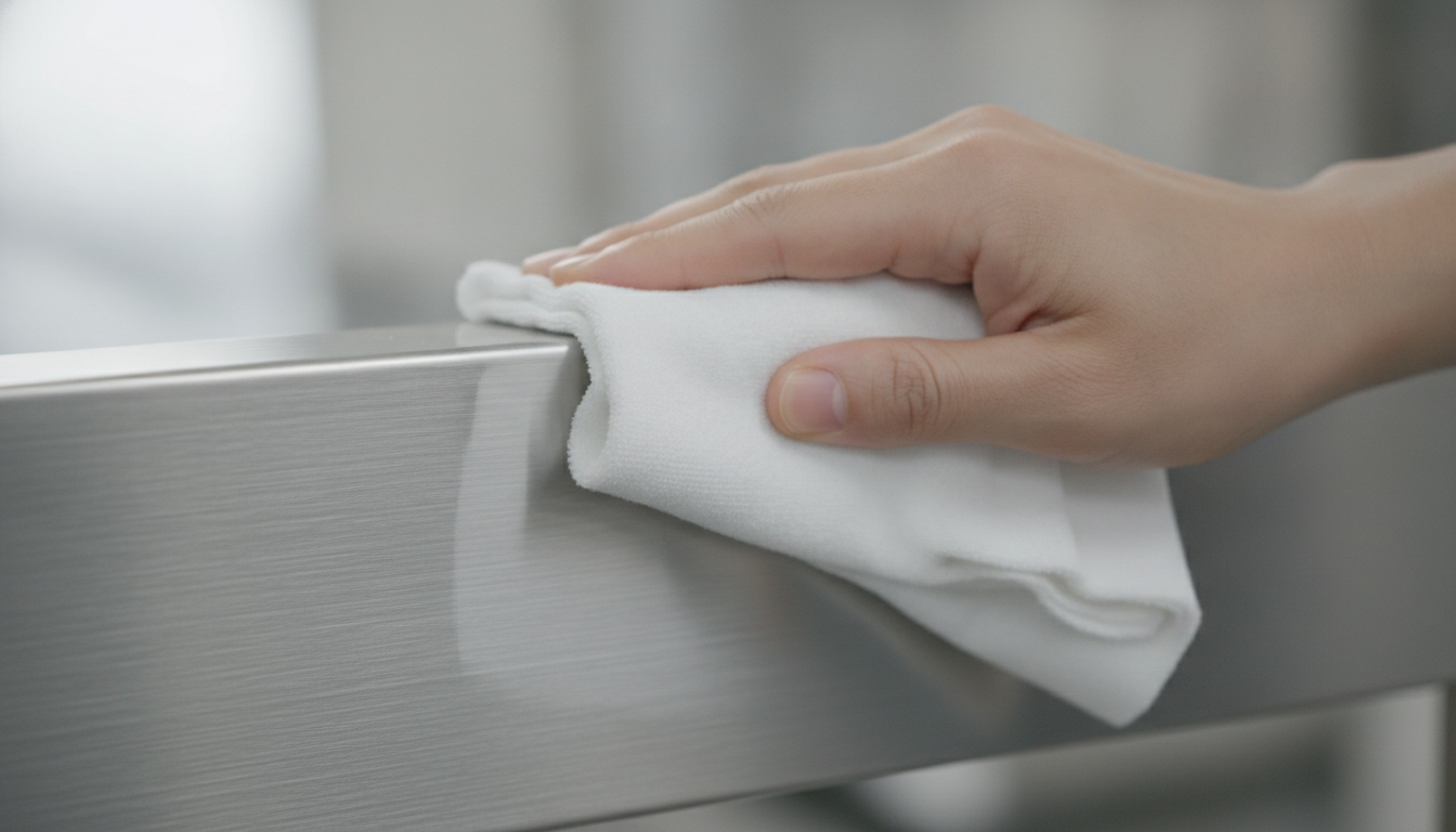 Chi Phí Đánh Xước Hộp/Ống Vuông Inox 304 Tính Theo Mét — Bảng Tham Khảo - lau bằng khăn mềm