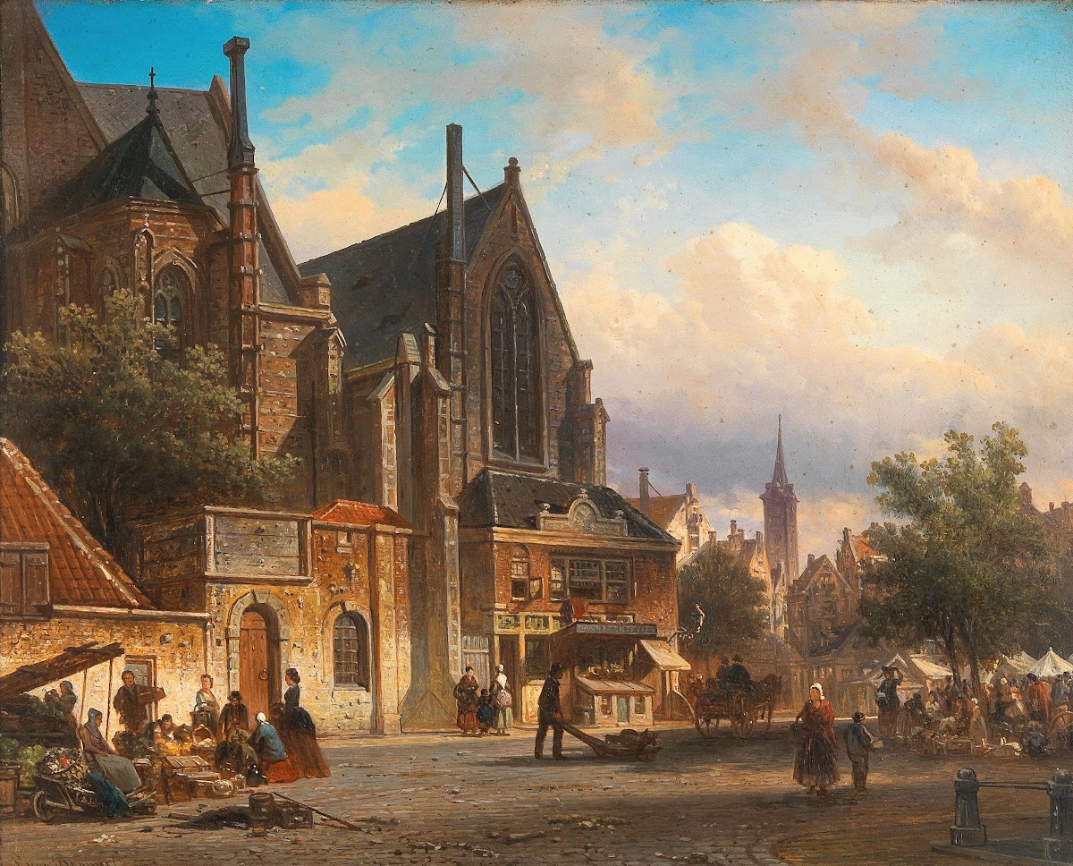 Holländische Marktansicht