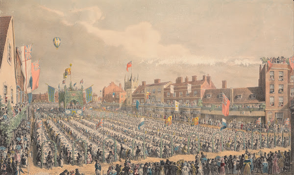 Market Place Wisbech Isle of Ely Cambridgeshire June 28 1838 1838