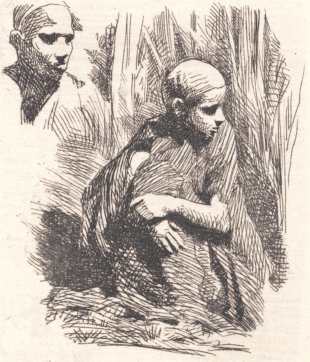 Siddende orientaler I hjørnet et hoved 1896   1897