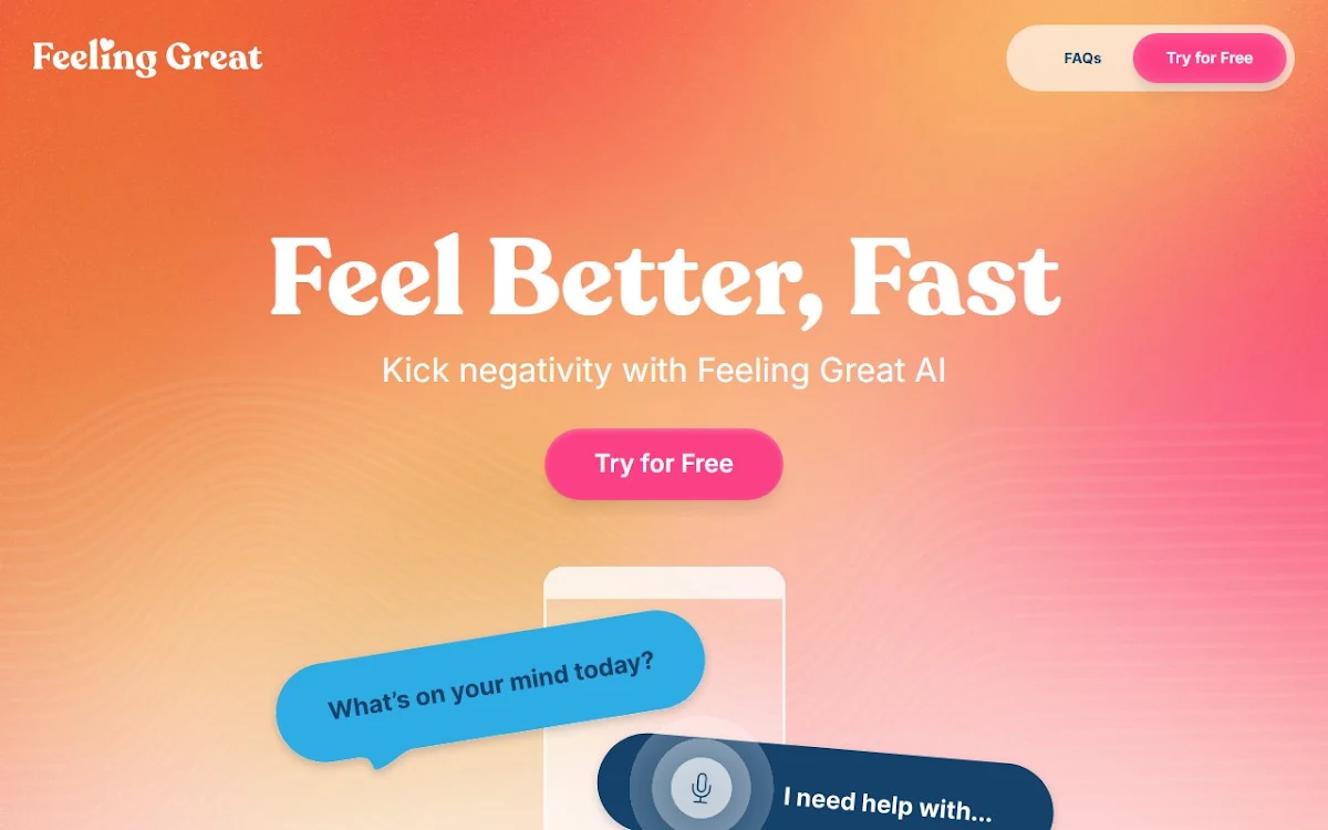 Captura de Feeling Great app
