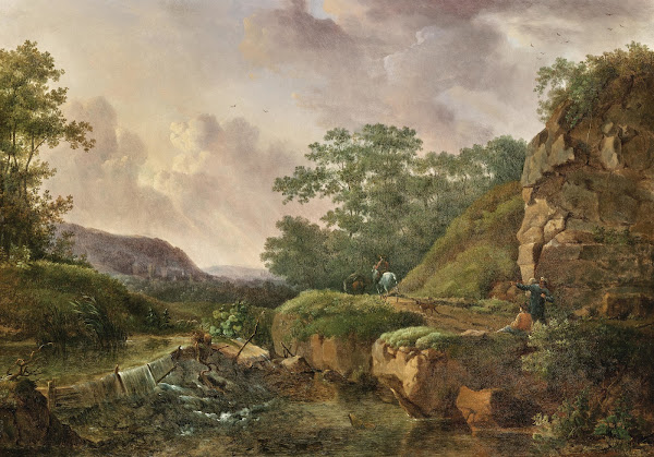 A Mountain Landscape with Travellers 1822
