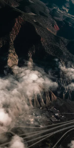 Atmosphere, Cloud, Highland, Mountain, Natural Landscape 4K iPhone Wallpaper Background