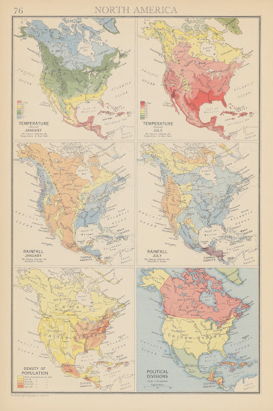 North America Temperature Rainfall 1942