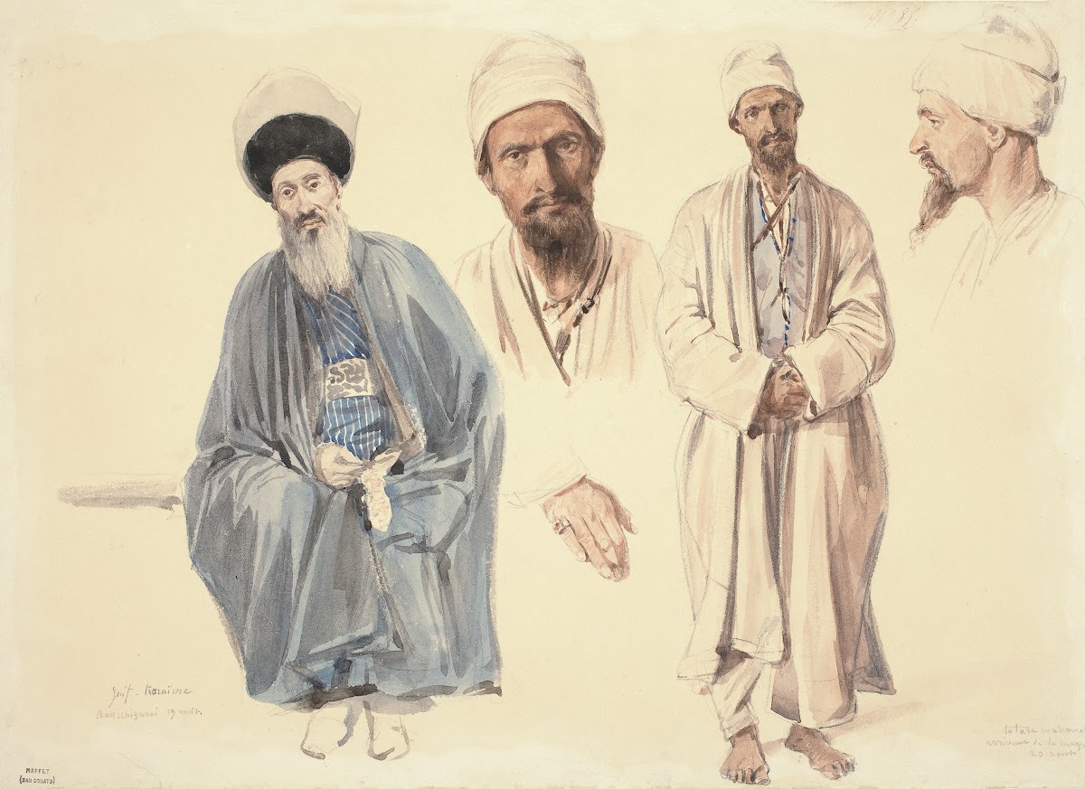 An Elderly Jew and a Muslim Tartar in the Crimea 1837