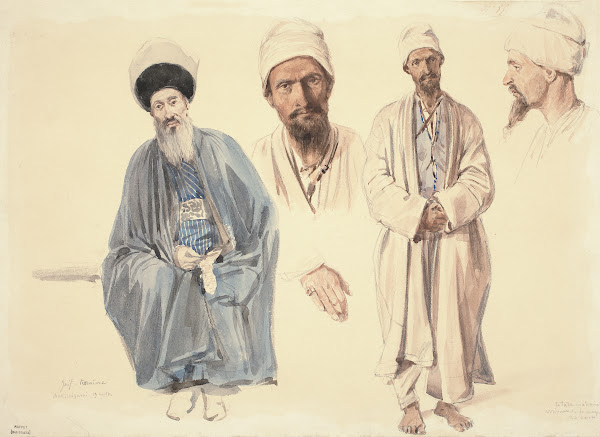 An Elderly Jew and a Muslim Tartar in the Crimea 1837