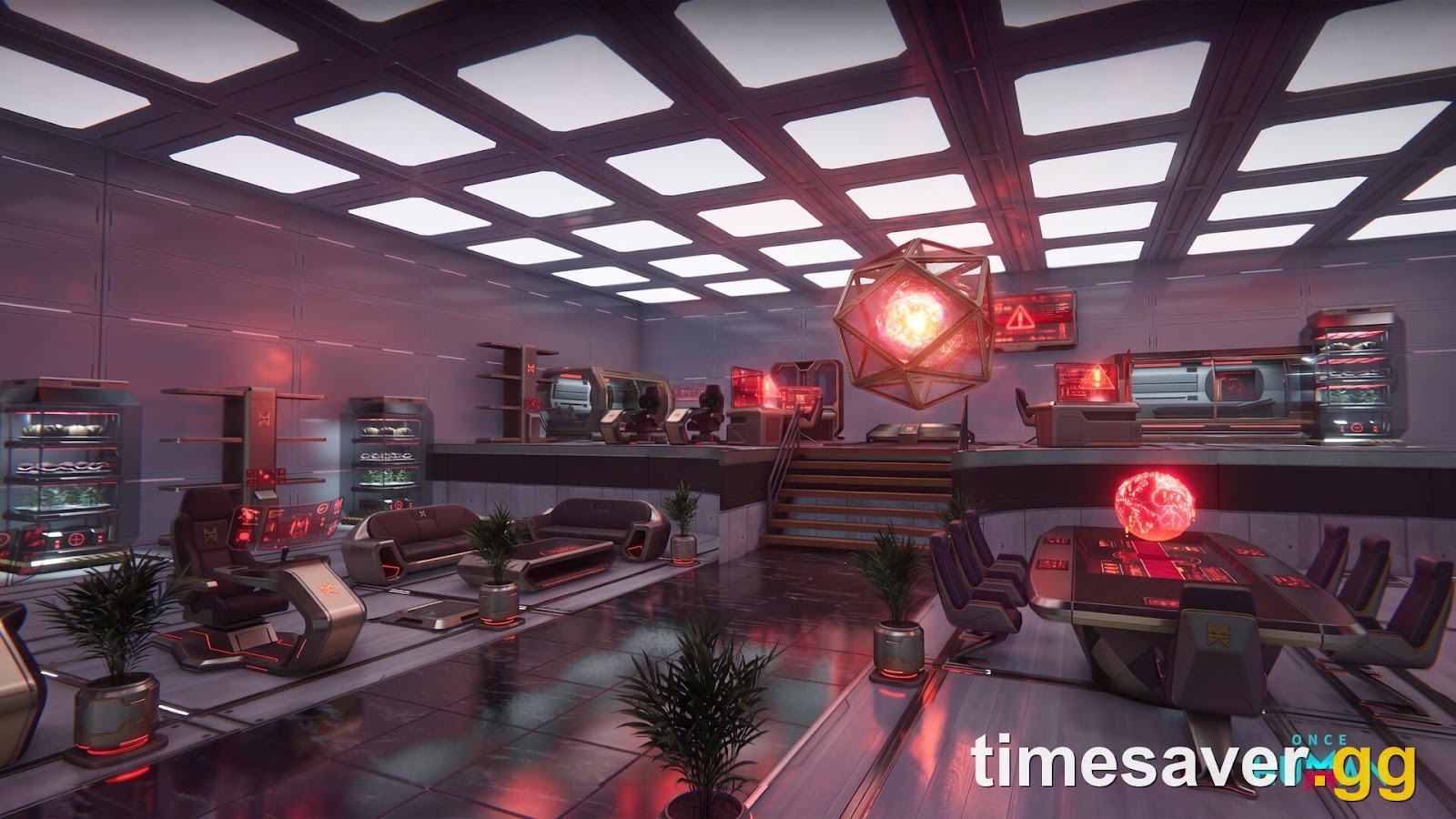 A furnished base interior in Once Human, the kind of built space saved as a blueprint when a server ends