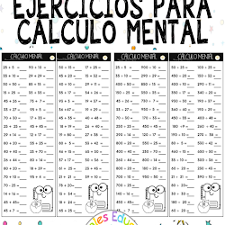 Ejercicios de cálculo mental