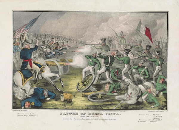 Battle of Buena Vista Fought Feby 23rd 1847 In which the American Army under Gel
