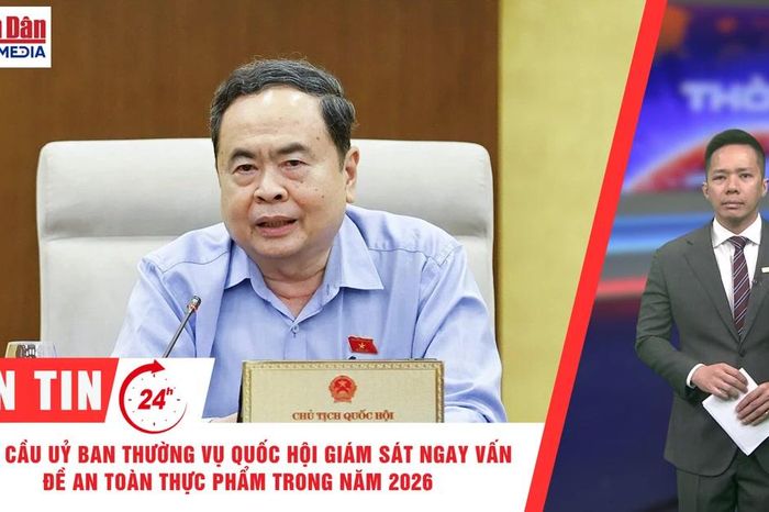 Thời sự 24h ngày 2/4/2026: Yêu cầu Ủy ban Thường vụ Quốc hội giám sát ngay vấn đề an toàn thực phẩm trong năm 2026 - Báo Nhân Dân