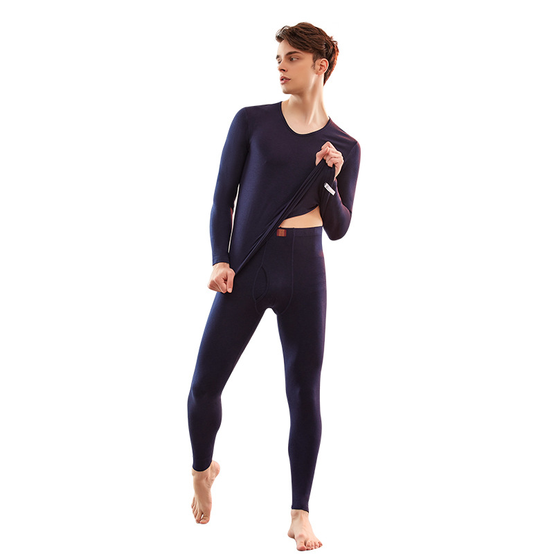 Thermal underwear set, modal, round neck