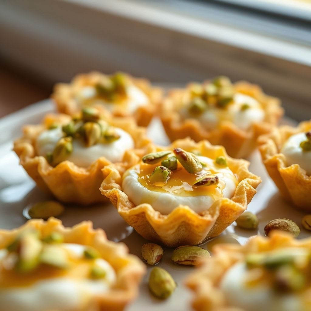 Easy Ricotta Pistachio Honey Bites for a Sweet Snack finished