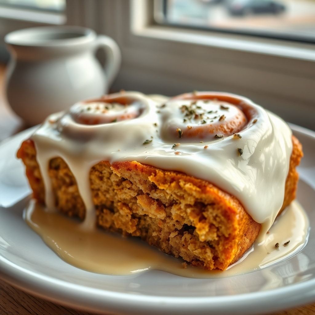 Moist Carrot Cake Cinnamon Rolls with Cream Cheese Frosting (Easy & Make-Ahead)