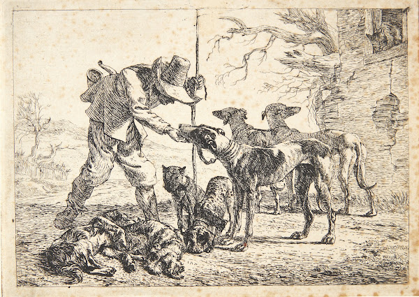 Jæger med syv hunde 1638
