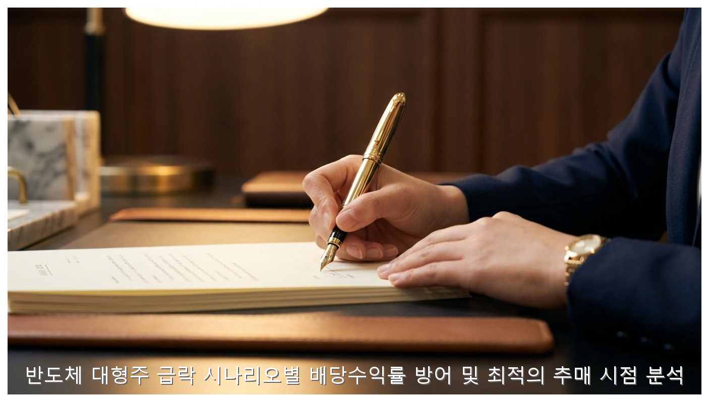 반도체 대형주 급락 시나리오별 배당수익률 방어 및 최적의 추매 시점 분석 핵심 안내 및 분석 인포그래픽 (6)