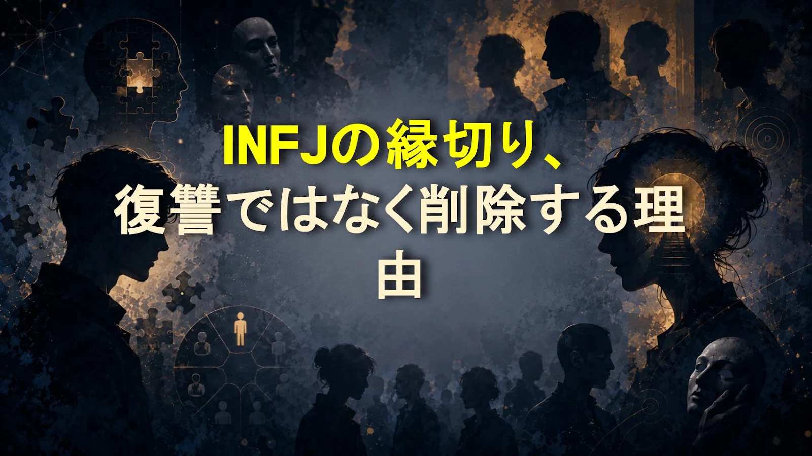 INFJの縁切り、復讐ではなく削除する理由