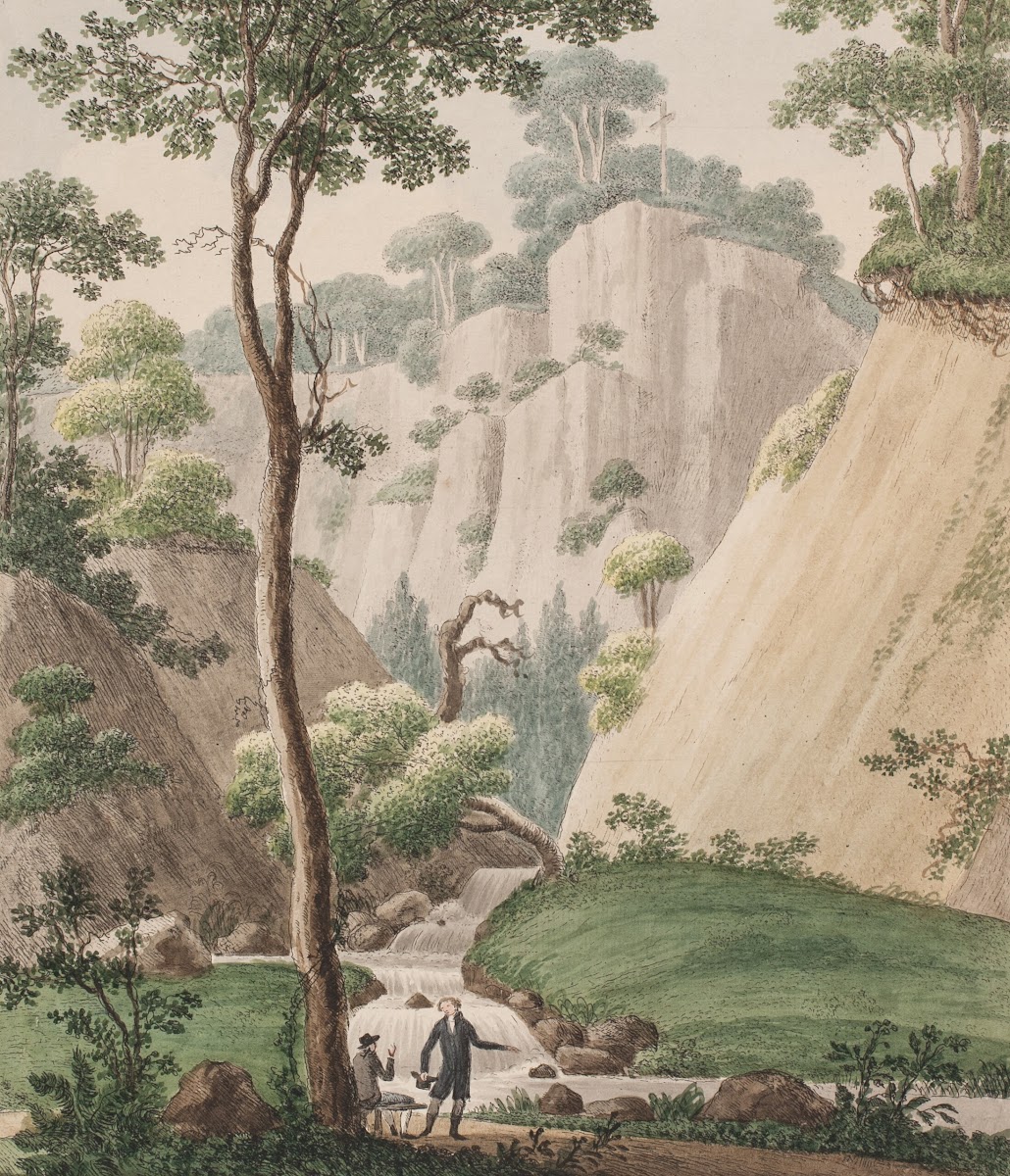 En udsigt ved Liselund på Møen 1805